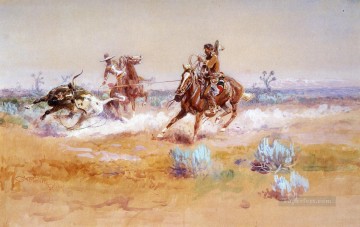 Vaquero de México Charles Marion Russell Indiana Pinturas al óleo